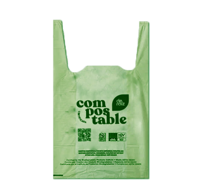 Bolsa Camiseta Compostable Pre-diseñada